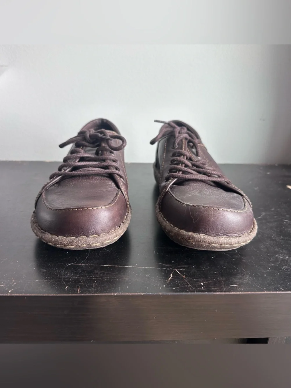 Born Leather Oxford Shoes Men’s 11 Wide‎ Brown Comfort Casual Lace-Up